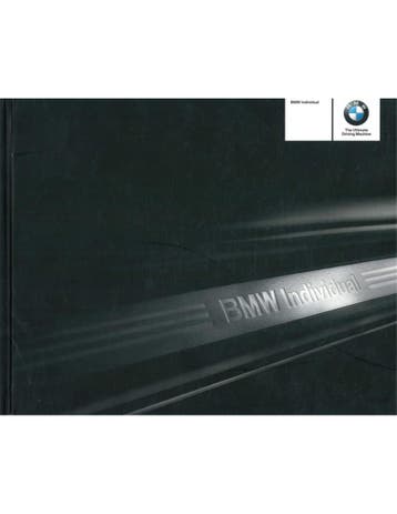 2008 BMW INDIVIDUAL BROCHURE ENGELS, Nieuw