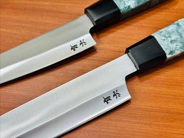 Keukenmes - Santoku & Nakiri - Ambachtelijk Japans staal in