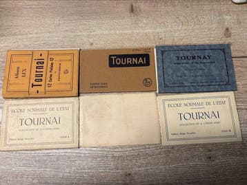 Belgique - Divers cahiers de cartes postales de Tournai /, Collections