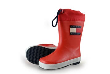 Tommy Hilfiger Regenlaarzen Jongens in maat 27 Rood, Kinderen en Baby's, Verzenden, Jongen of Meisje, Laarzen, Tommy Hilfiger