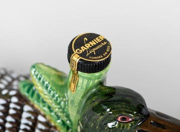 Vintage keramische likeurfles ’Garnier Liqueurs’ in de vorm
