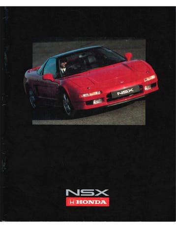 1990 HONDA NSX PERSBROCHURE ENGELS, Ophalen of Verzenden, Nieuw