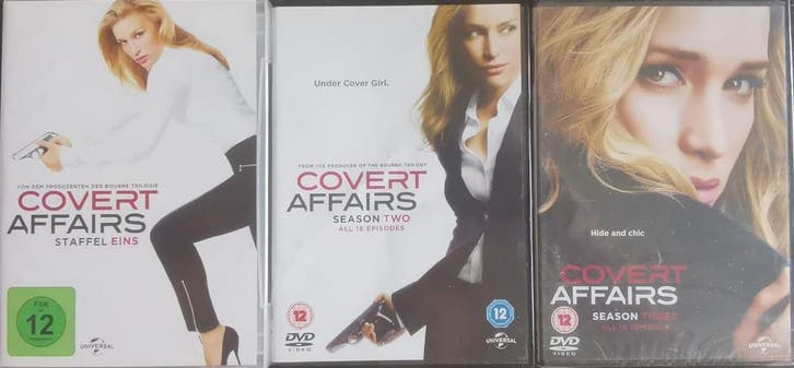 Covert Affairs season 1 + 2 + 3 -         Gratis verzenden, CD & DVD, DVD | TV & Séries télévisées, Envoi
