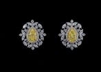 Boucles doreilles cloutées - 14 carats Or blanc, Or jaune -