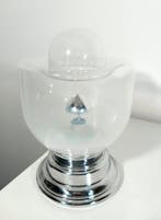 Lampe de table - acier chromé - Acier, Verre - Conception