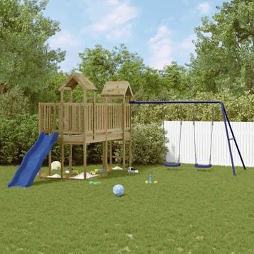 vidaXL Speelhuis geïmpregneerd grenenhout, Enfants & Bébés, Jouets | Extérieur | Aires de jeux, Verzenden