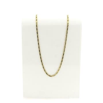 Gouden scroll schakelketting; Midas, Ophalen of Verzenden