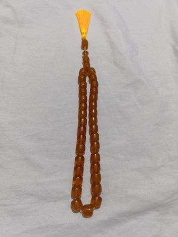 Chapelet - Ambre - 1970-1980 - Chapelet de perles de prière