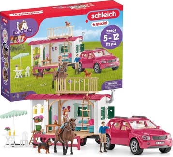 Schleich Horse Club SUV set | -35% Retour deal | Direct l..., Verzenden, Zo goed als nieuw, Jongen of Meisje