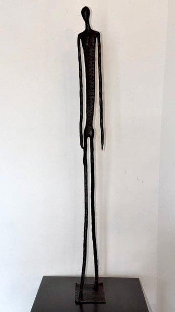 Abdoulaye Derme - sculptuur, “Lhomme silencieux” - 78.5 cm, Antiek en Kunst