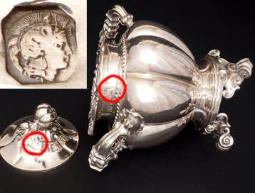 Suikerkom - Huge French 1st Standard (.950) Sterling Silver
