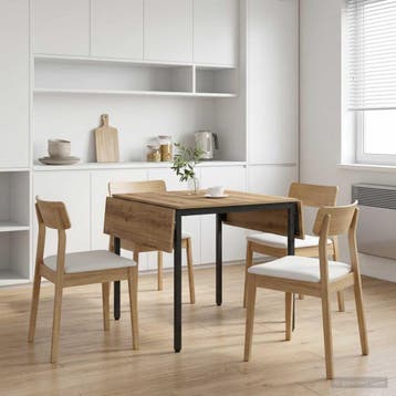 vidaXL Uitschuifbare eettafel 120 x 81,5 x 75 cm Bewerkt, Verzenden, Nieuw