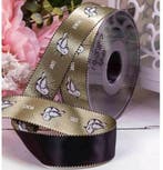 Lint Glanzend Chiq Love Peace Duiven Antique Goud 20 m, Nieuw