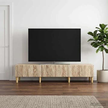 vidaXL TV Kast 147 x 34,5 x 30 cm Sonoma Eiken Bewerkt hout, Verzenden