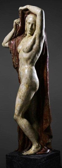 Alabaster Allegorie van de ochtend. Klassieke stijl Beeld -, Verzamelen