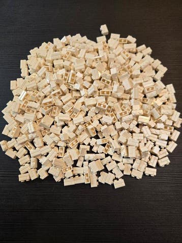 Lego Onderdelen - New Brick Modified 1 x 2 with Masonry, Nieuw