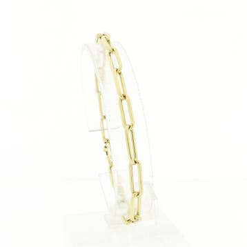 Gouden closed forever armband (Schakelarmband), Ophalen of Verzenden, Gebruikt, Goud, Goud