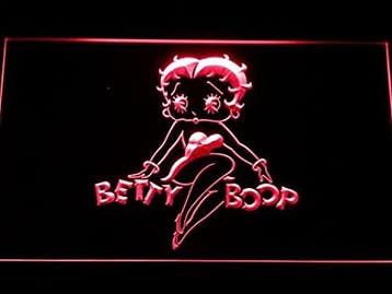 Betty Boop neon bord lamp LED cafe verlichting reclame licht, Verzenden
