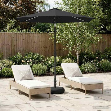 vidaXL Tuinhaard met LED-verlichting en basis 230 x 230 cm, Verzenden, Nieuw