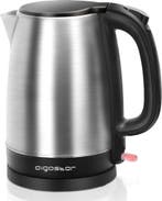 Waterkoker met temperatuurregeling - RVS - 1.7L - 2200W - Zw, Verzenden, Nieuw