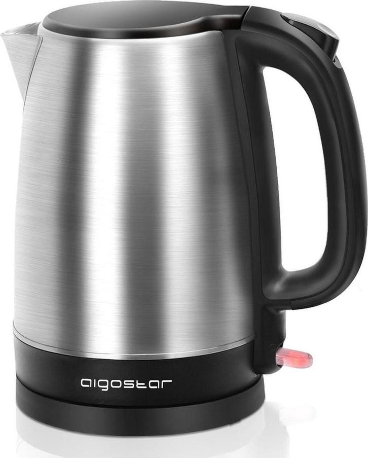 Waterkoker met temperatuurregeling - RVS - 1.7L - 2200W - Zw, Electroménager, Bouilloires, Envoi