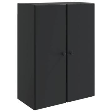 vidaXL Wandkast Zwart 66 x 34,5 x 90 cm Bewerkt hout, Verzenden