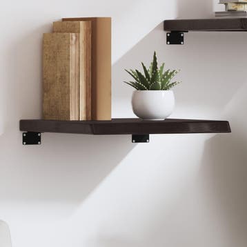 vidaXL Wandschap 40x40x(2-4)cm behandeld massief eikenhout, Verzenden, Nieuw