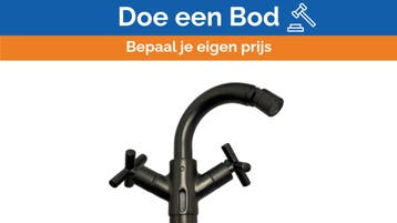 Bieden: Neve FLY 2710 bidet tap matt gunmetal, Ophalen of Verzenden