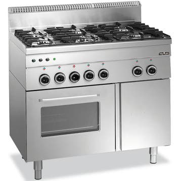 Fornuis + Oven | MINIMA 600 | Gas | 6 Branders (3x 2.7kW,, Verzenden, Nieuw in verpakking