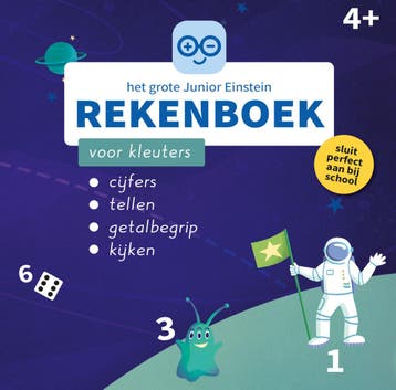 Het grote Junior Einstein rekenboek voor kleuters, Verzenden, Zo goed als nieuw, Junior Einstein