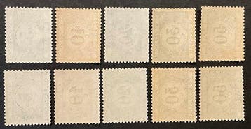 België 1920 - Reeksen strafportzegels met opdruk Malmédy