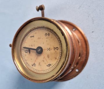 Duivenklok - Hamburg American Clock Co. (HAC) - Koper -