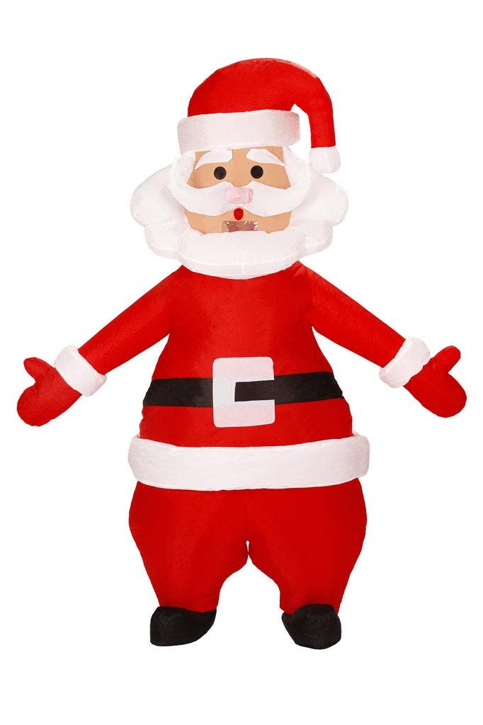 KIMU® Opblaas Kostuum Kerstman Opblaasbaar Pak Kerstmanpak M, Kleding | Heren, Carnavalskleding en Feestkleding, Nieuw, Ophalen of Verzenden