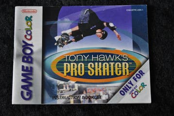 Tony Hawks Pro Skater Gameboy Color Instruction Booklet, Verzenden