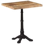 vidaXL Bistrotafel 60x60x77 cm ruw mangohout, Verzenden