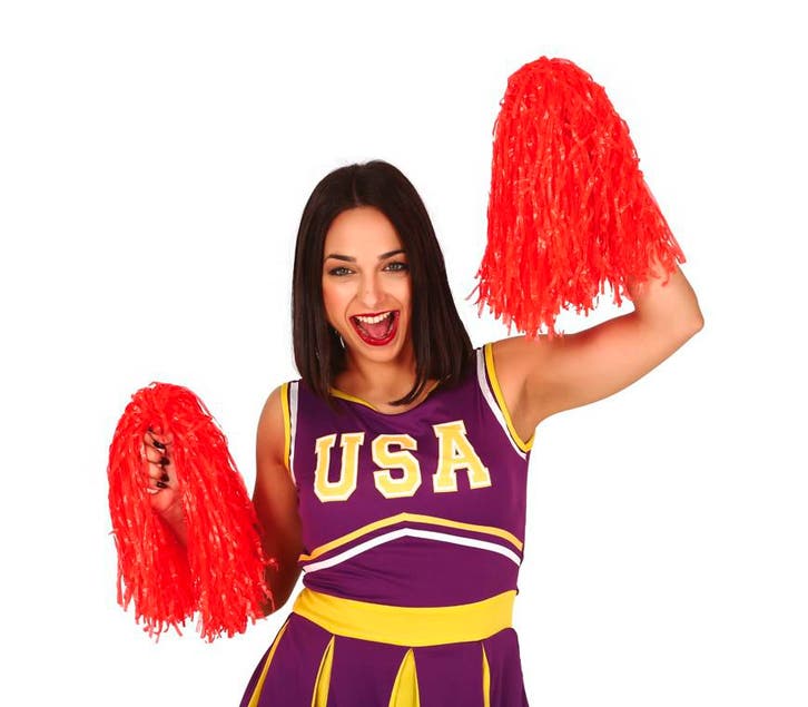 Pom-Pom Rood 80cm 2st, Hobby & Loisirs créatifs, Articles de fête, Envoi