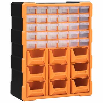 vidaXL Organiser met 39 lades 38x16x47 cm, Verzenden