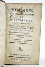 Voltaire - Mémoires pour servir à lhistoire de M. de