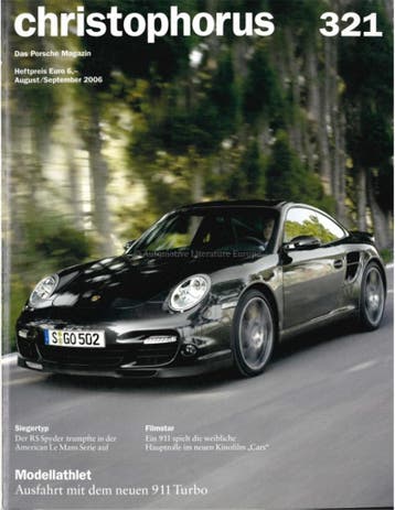 2006 PORSCHE CHRISTOPHORUS MAGAZINE 321 DUITS, Boeken, Nieuw