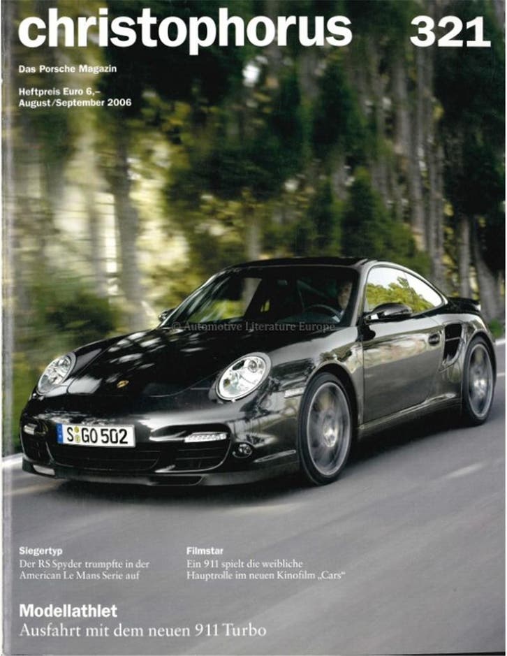 2006 PORSCHE CHRISTOPHORUS MAGAZINE 321 DUITS, Boeken, Auto's | Folders en Tijdschriften