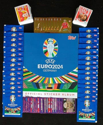Topps Euro 2024 - Empty Album + 24 Purple Parallels + 10 SP, Nieuw