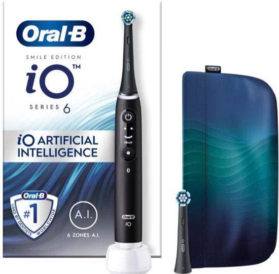 Oral-B iO6 Smile Elektrische Tandenborstel - Zwart, Bijoux, Sacs & Beauté, Beauté | Parfums, Envoi