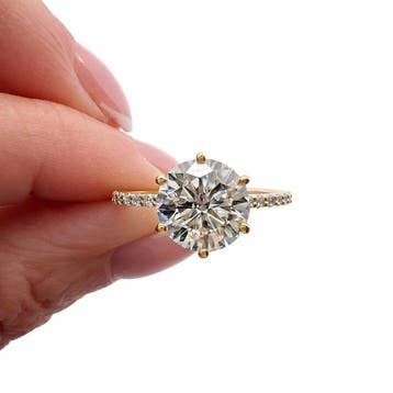 Zonder minimumprijs - Ring - 14 karaat Geel goud - 2.26ct., Handtassen en Accessoires, Nieuw