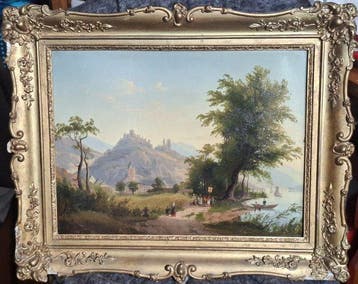 British school (XIX), signed Tergo Roberts - View of