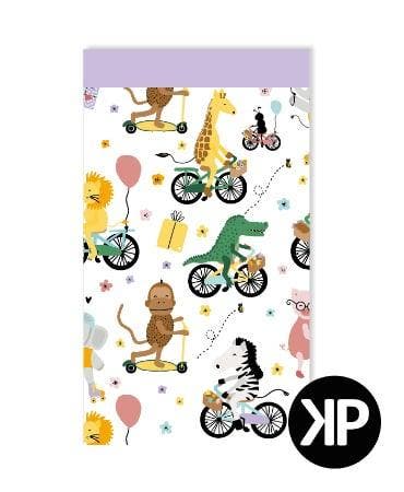 25x Cadeauzakje Animals Dieren Kinderfeestje 12x19cm, Divers, Emballage cadeau, Envoi