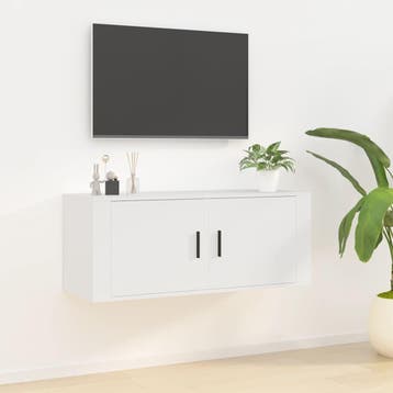vidaXL Tv-wandmeubel 100x34,5x40 cm wit, Verzenden, Nieuw