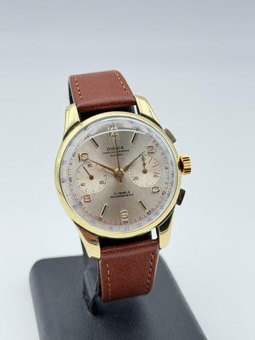 Chronographe Suisse - dionis chronograph vintage gold plated