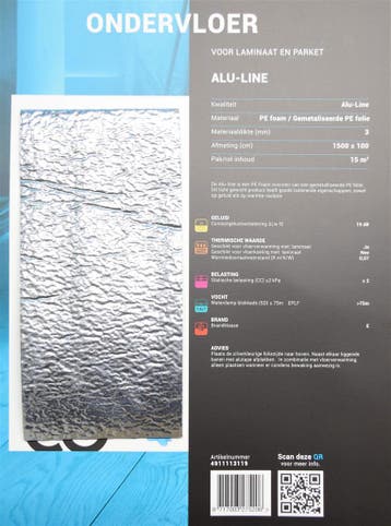 Floorlife Co-pro alu-line 3mm 15000x1000x3mm, Bricolage & Construction, Planches & Dalles, Ophalen of Verzenden