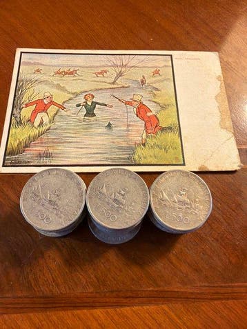 Italië, Republiek 500 Lire argento (30 monete) (Zonder
