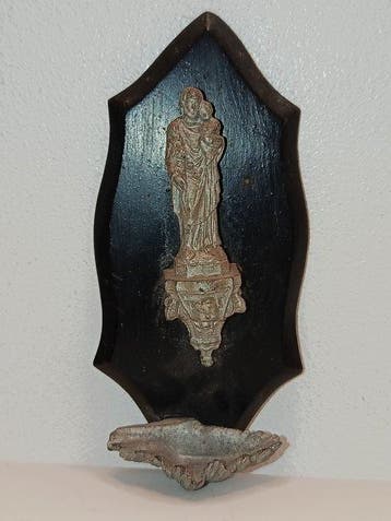 Wijwatervat - 1850-1900, 1900-1930 - Raffiguratie van, Antiek en Kunst
